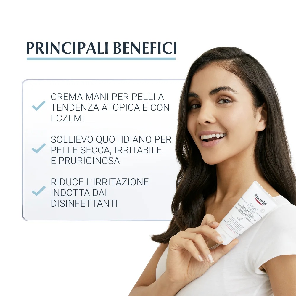 EUCERIN Eucerin AtopiControl handcrème voor droge en geïrriteerde huid 75 ml Atopische huid