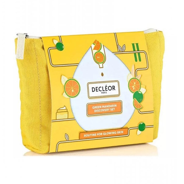 Decleor - Zelená sada pěna, peeling, sérum, balzám, taštička