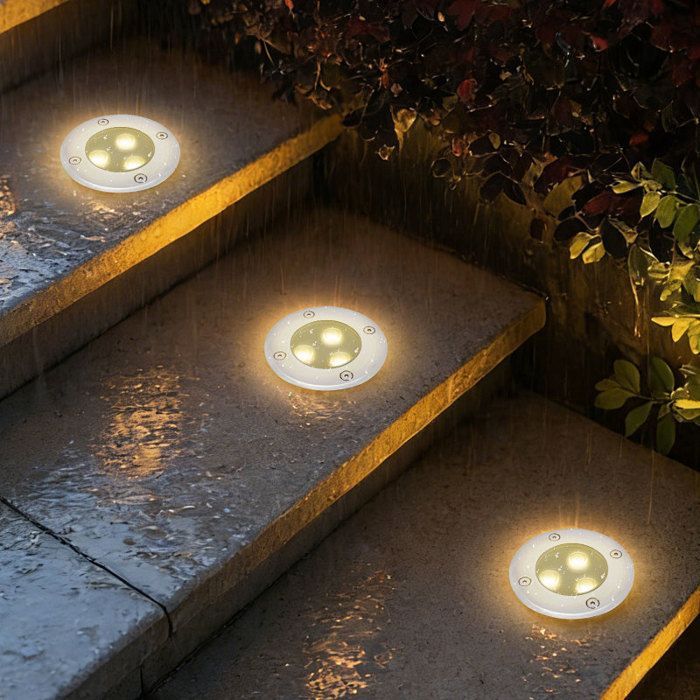 x 3W inbouwspots, inclusief LED-lamp, buitenverlichting, geïntegreerde schijnwerpers, IP65, LED-grondlampen