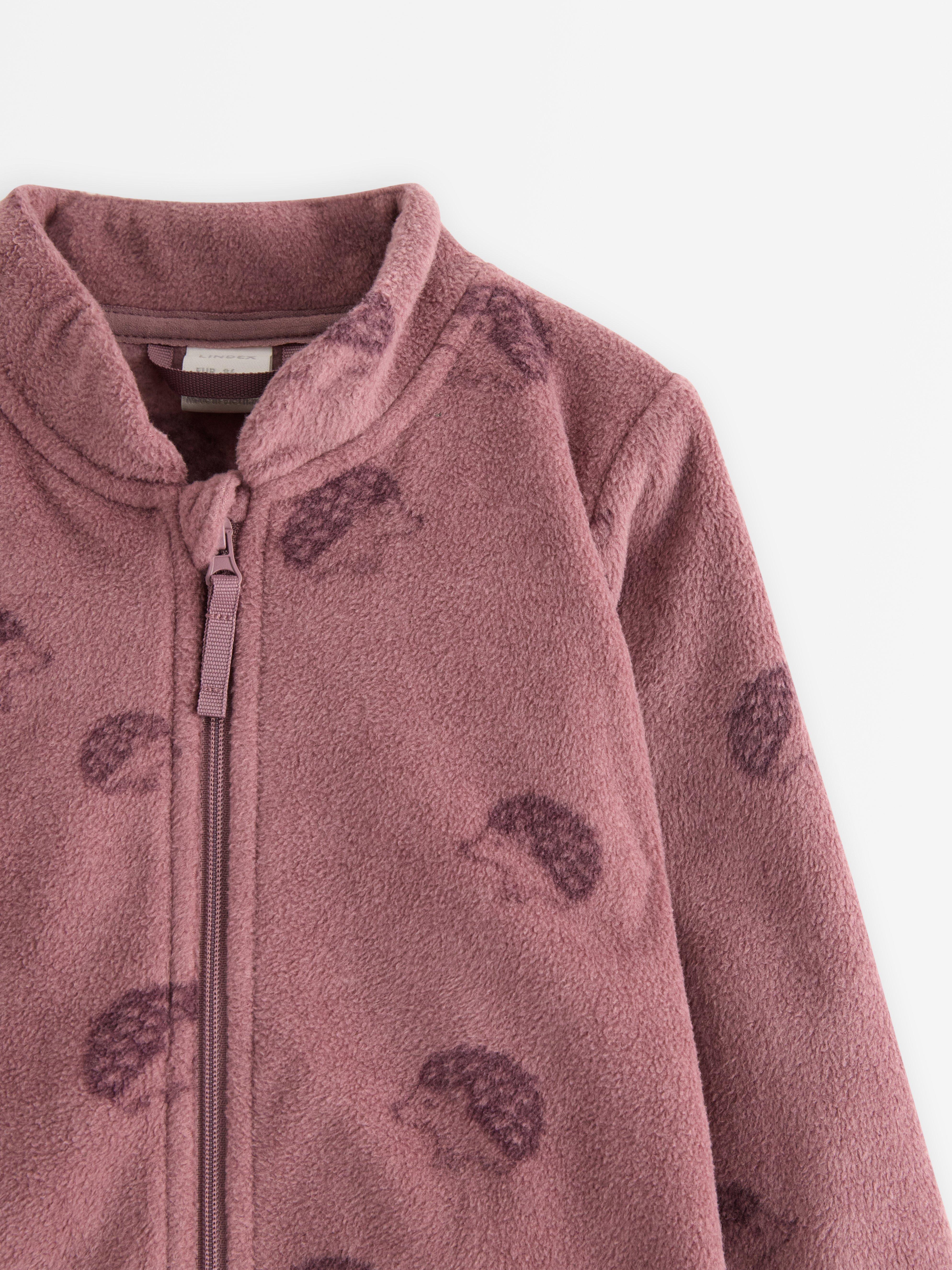 Bunda z mikrofleecu Dusty Lilac