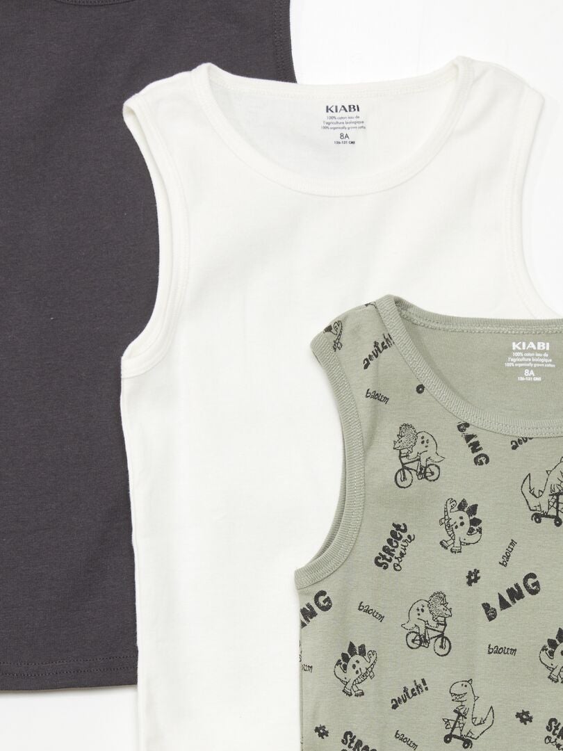 Set van 3 tanktops - GRIJS