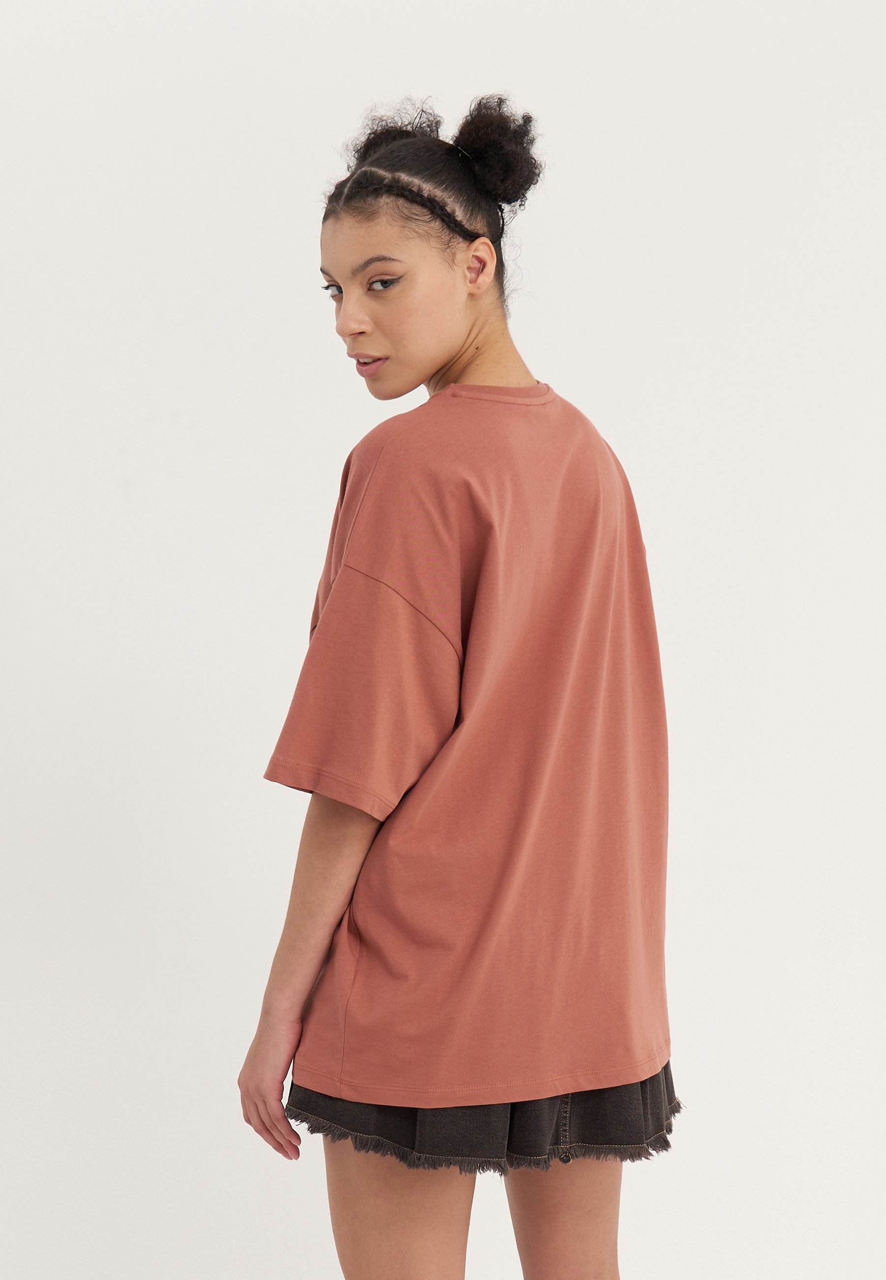 T-shirt imprimé Even&Odd - marron