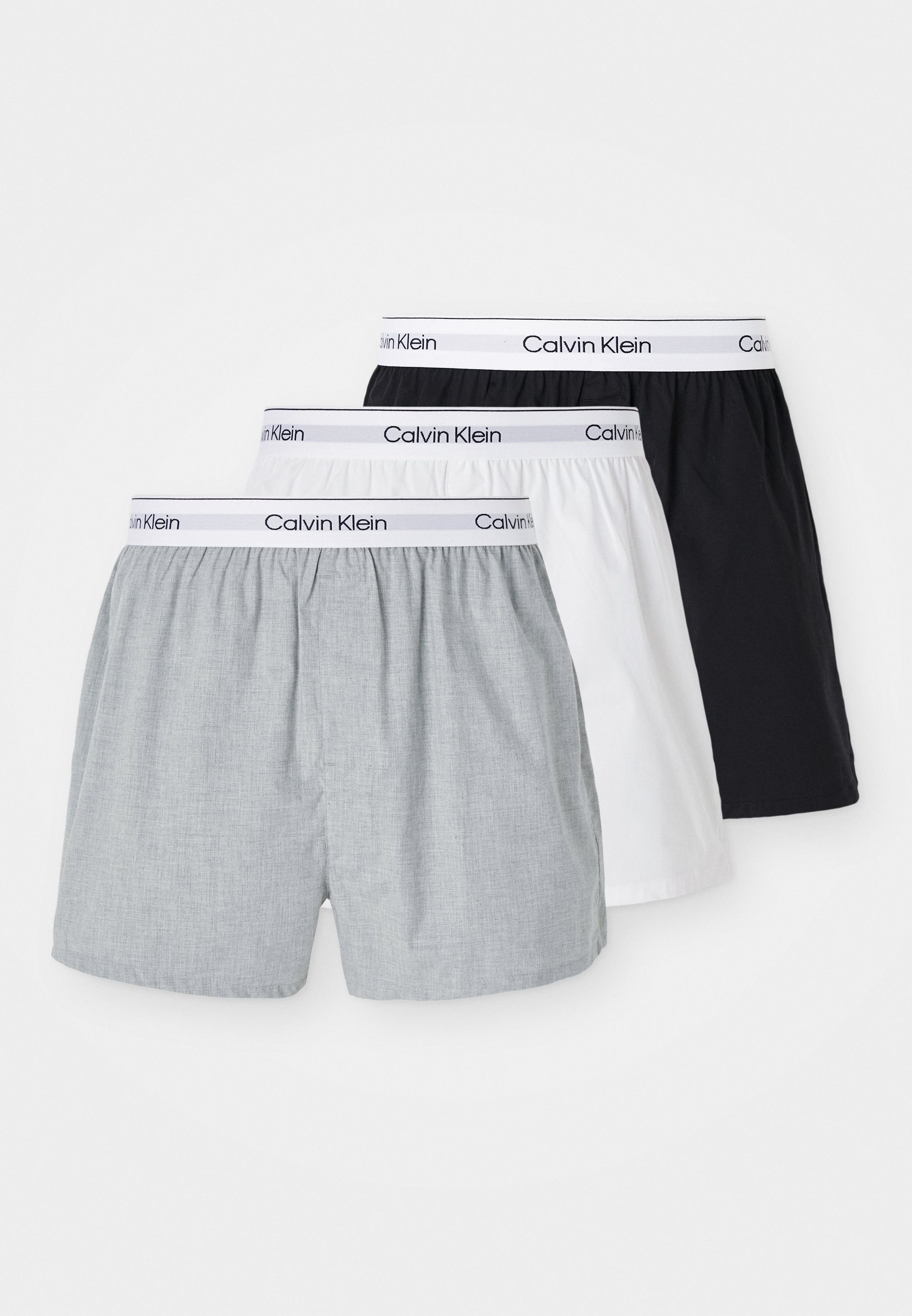 Calvin Klein Ondergoed SLIM 3-PACK - Boxershorts - zwart/wit/grijs gemêleerd