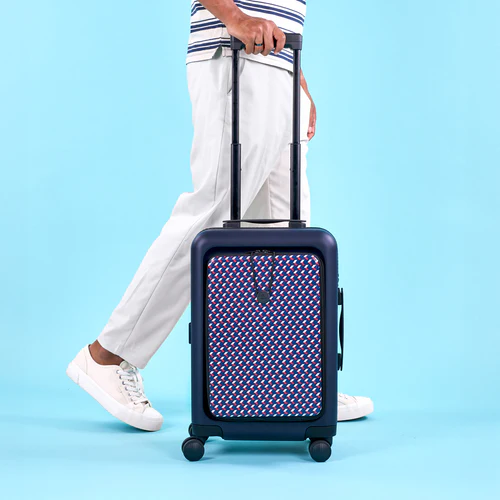 Cabaia Valise rigide 4 roues CDG Pochette TLS bleu marine