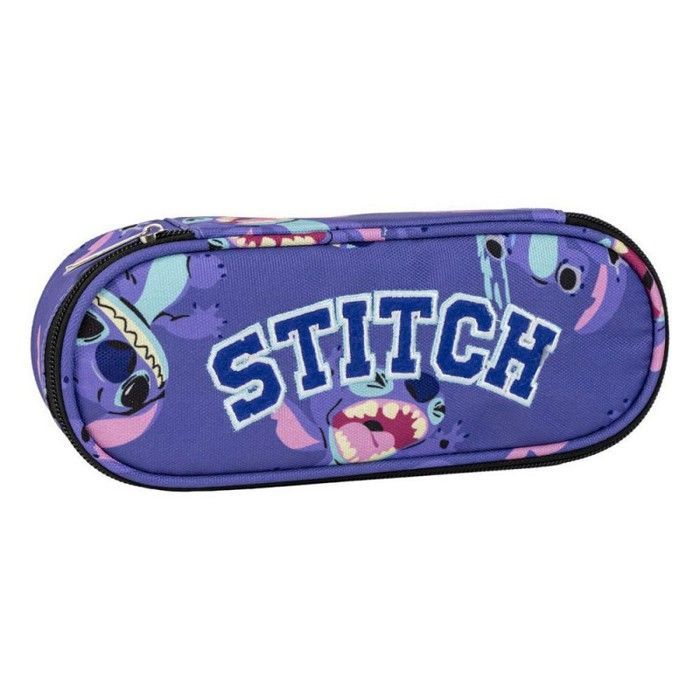 Estuche ovalado azul de Disney Stitch para lápices
