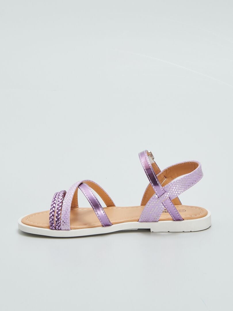 Sandalias con tiras - - ROSA