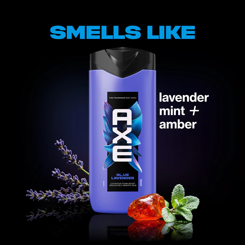 Gel de Banho Axe Premium Lavanda Azul para Homens