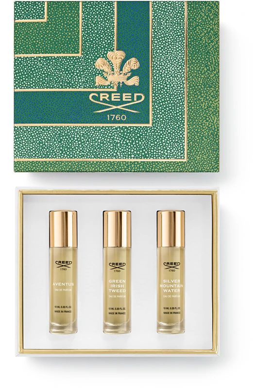 Conjunto de presente Creed masculino de 3 peças