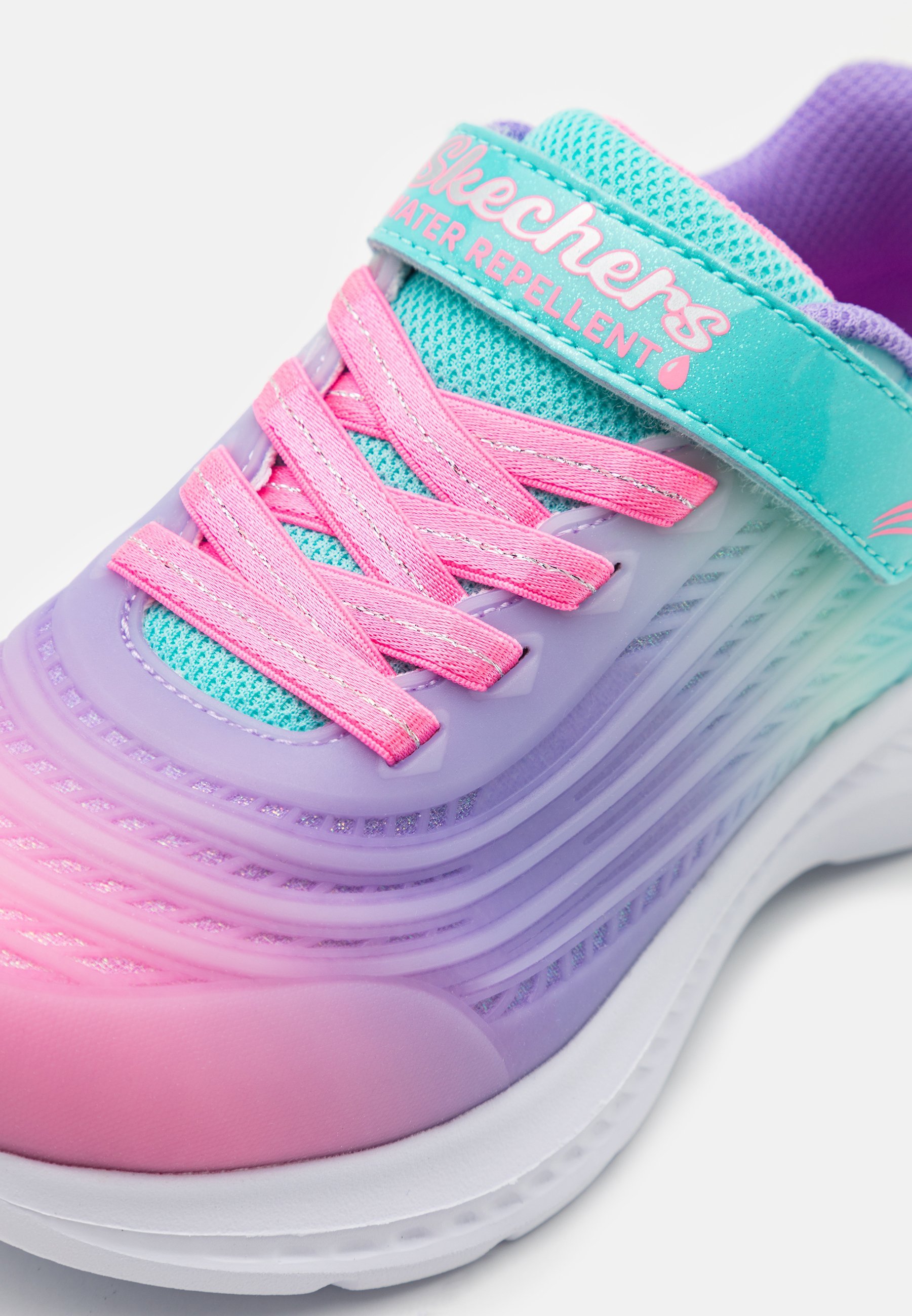 Skechers GLITTER TRANSLUCENT GORE STRAP - Sneakers - turquoise/multicolor
