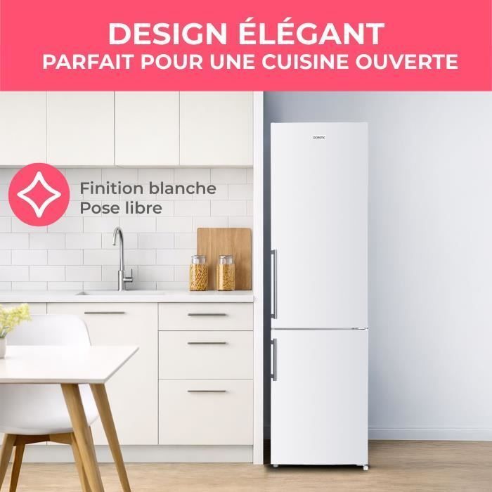 Frigorífico combinado - OCEANIC - OCEAFC262STDW - 262 L - Clase energética D - 55 x 56 x 180 cm - Blanco