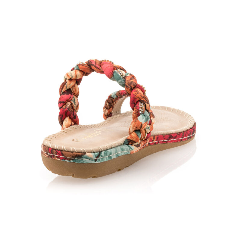 Chanclas/sandalias de dedo multicolor para mujer