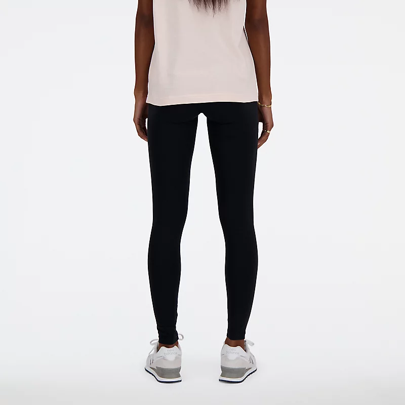 Damen-Leggings aus Baumwolle mit hohem Bund, 27 Zoll (ca. 69 cm) - SCHWARZ