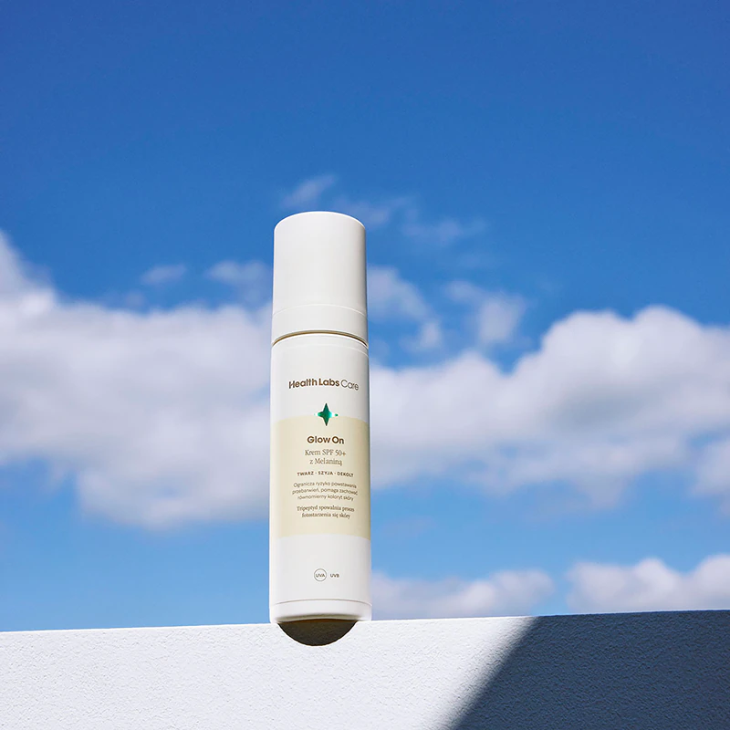 Denný krém Health Labs Care Glow On SPF 50+ s melanínom SPF 50+