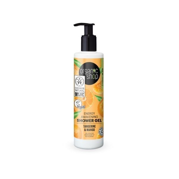 Sprchový gel Organic Shop Energy s příchutí mandarinky a manga 280 ml