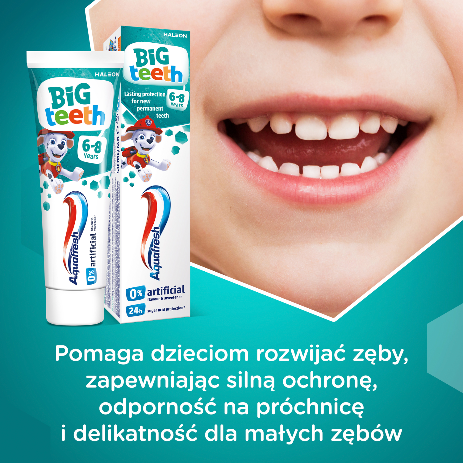 Aquafresh pasta za zube za djecu 6+ godina 50 ml My Big Teeth