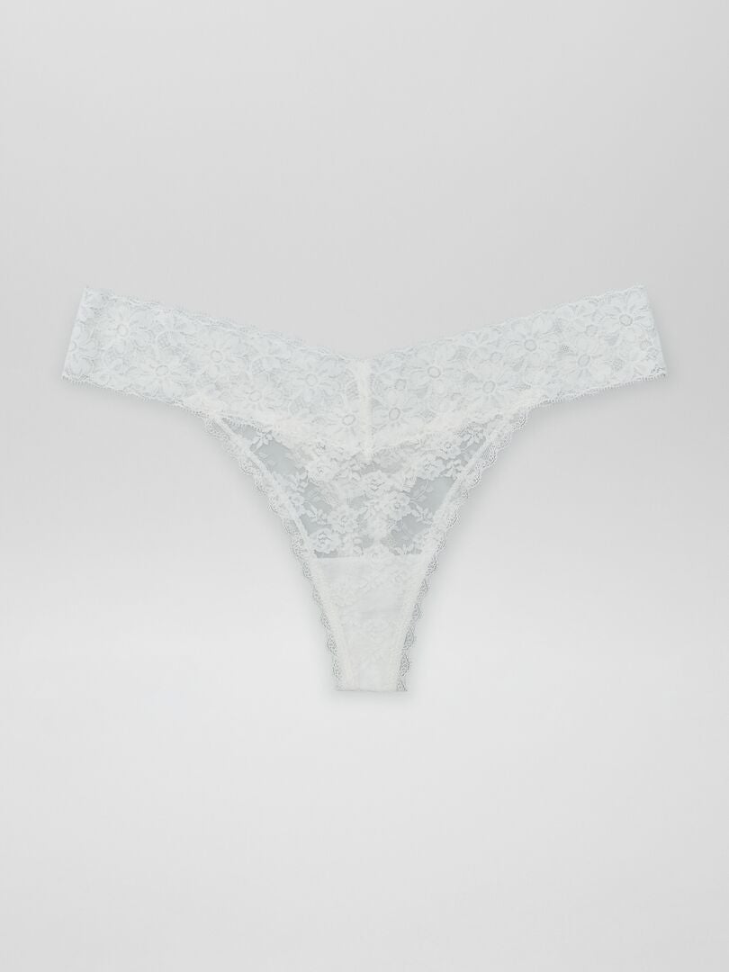 Set van 3 kanten stringtjes - ROOD