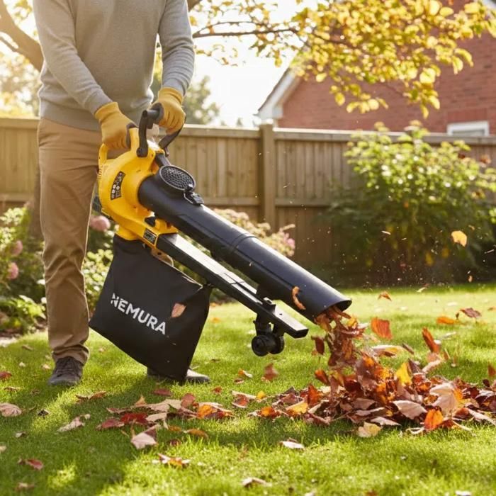 Souffleur / Aspirateur Broyeur De Feuilles 40V Nemura + Batterie 2Ah + Chargeur Rapide