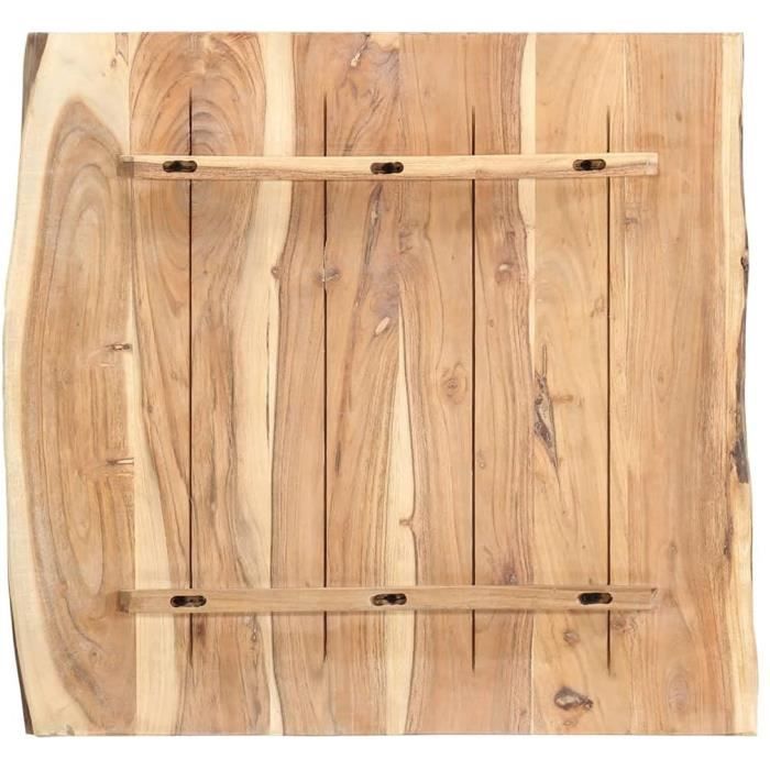 Eettafelblad van massief acaciahout 100x(50-60) x2,5 cm [586]
