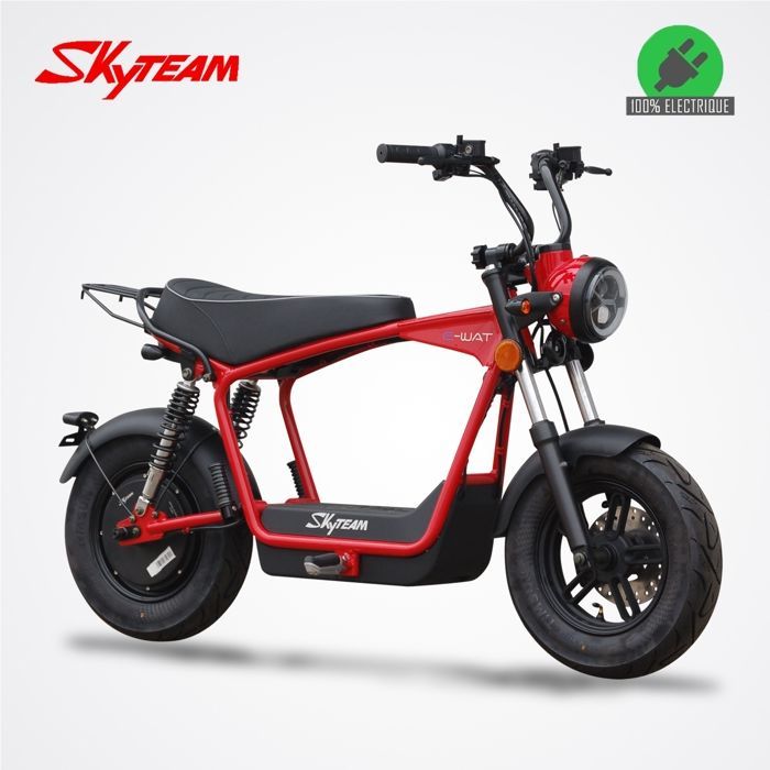 SKYTEAM DAX E-WAT 1200W Electric Motorcycle / Red