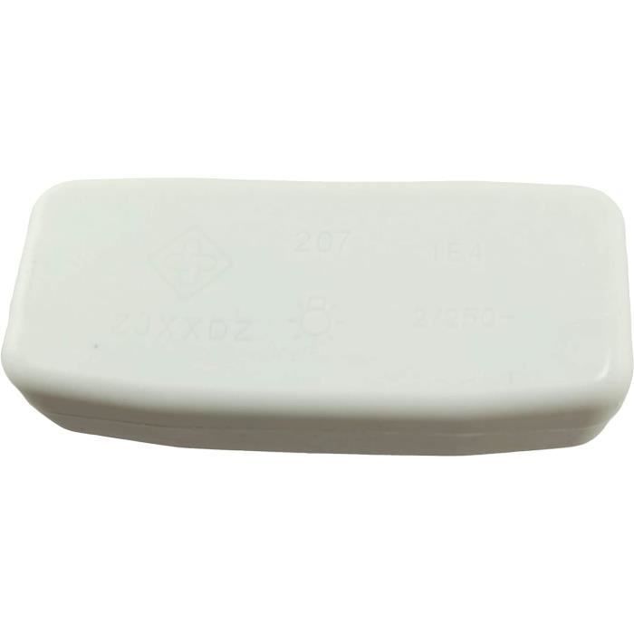 Interruptor intermedio - Blanco - 250V/2A - Interruptor basculante iluminado - Ahorro de energía - Ideal para LED
