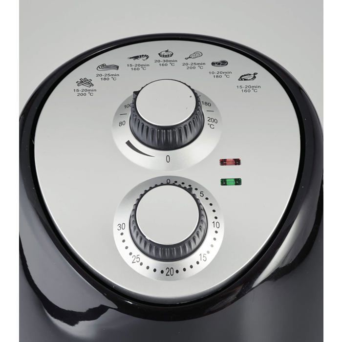 Air Fryer - WOODOURS - Compact Airy Fryer - 2 L - 1000 W - Black