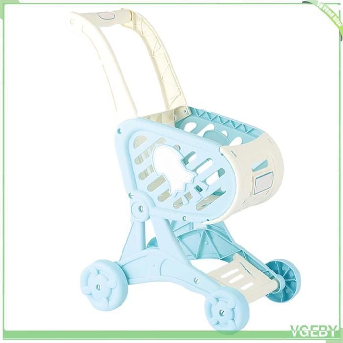 Carrello della spesa per bambini Fafeicy, giocattolo, carrello da supermercato, tappetino per la cura del bambino, blu