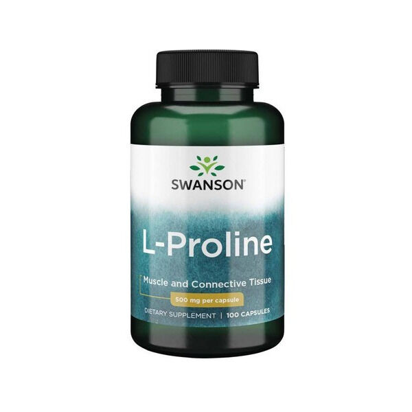 Swanson L-prolīns 500 mg