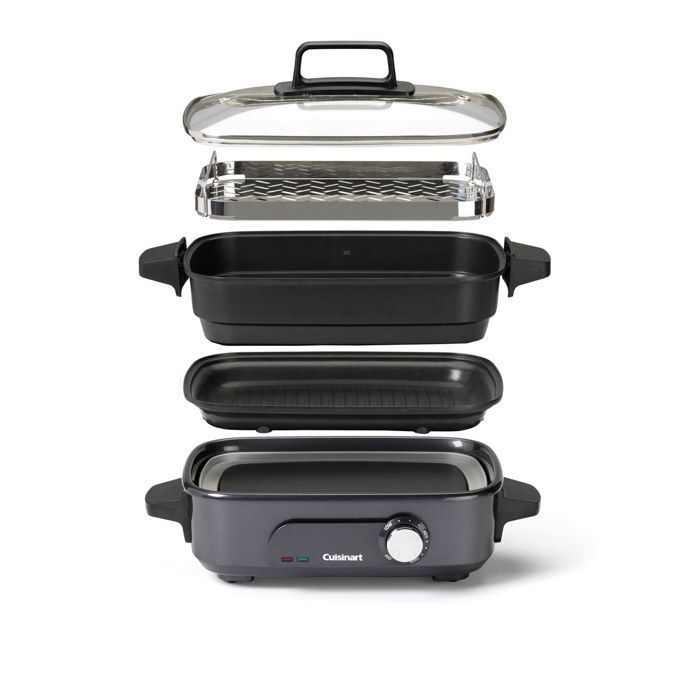Monitoimikeitin - CUISINART - GRMC3E - 1400 wattia - ruostumatonta terästä - säädettävä lämpötila 90-220°C