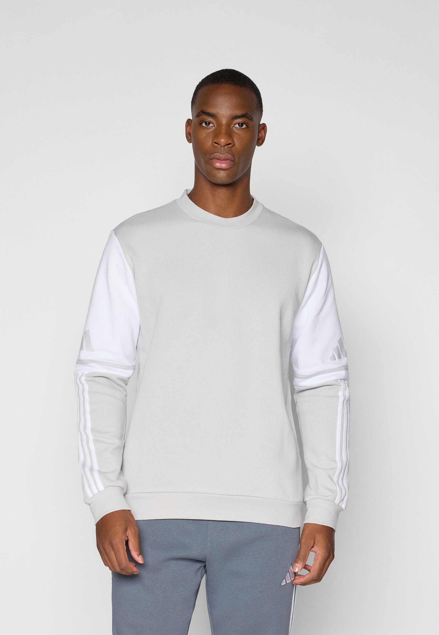 adidas Performance SQUADRA25 CREW - Sweatshirt - team lichtgrijs/wit