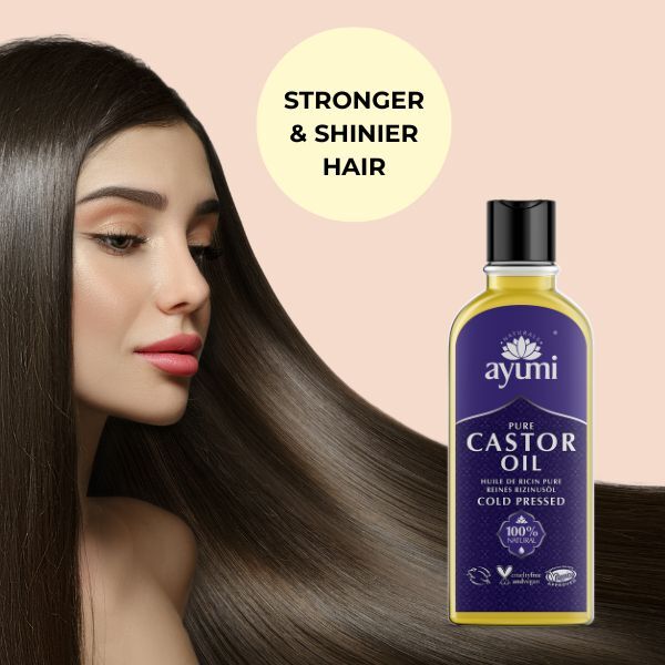 Ayumi Čistý ricinový olej na vlasy a řasy 150ml
