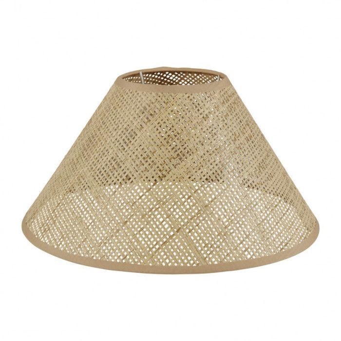 Abat-jour - Rond - Rotin naturel - Pour lampe à poser - 35cm diamètre - Ostaria