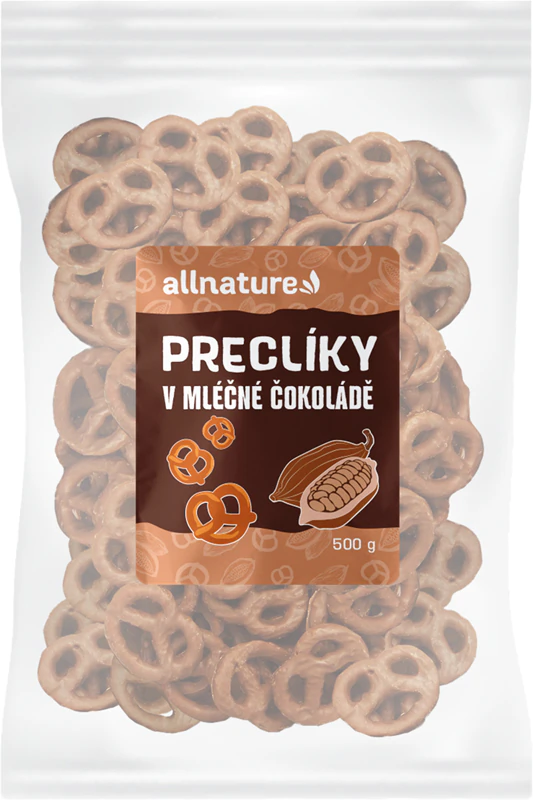 Pretzels de chocolate ao leite Allnature