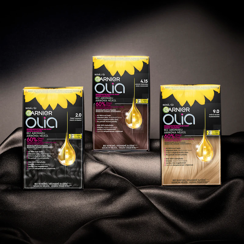 Kit permanente de coloração capilar Garnier Olia Big Kit