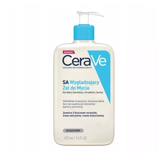 CeraVe SA wygładzający żel do mycia dla skóry suchej i szorstkiej 473 ml