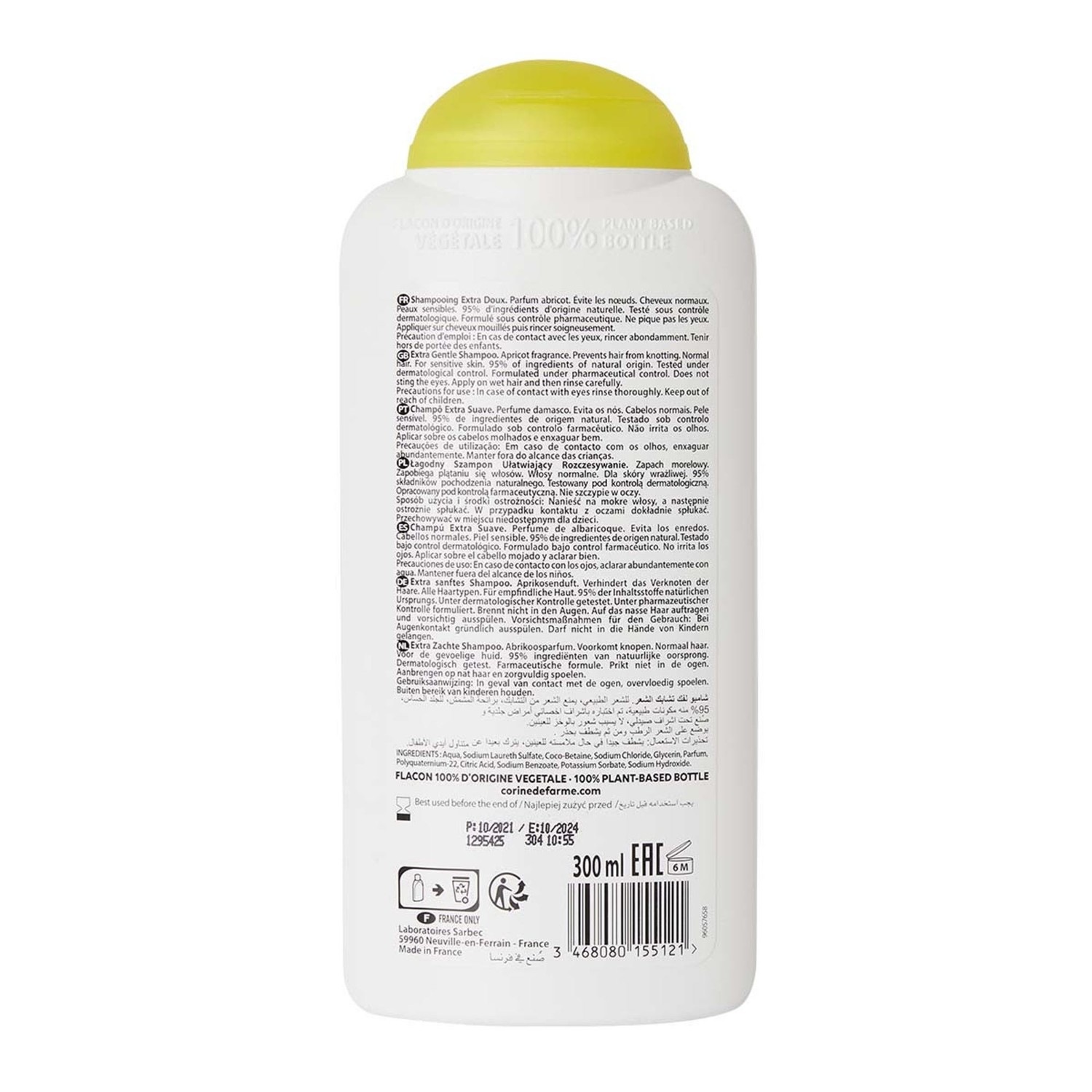 CORINE DE FARME Shampooing abricot Corine de Farme