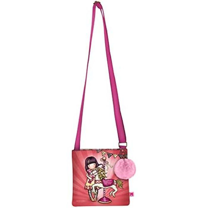 Bolsa de ombro - SANTORO - Parque de Diversões Gorjuss - Multicolorida - Infantil - Com zíper