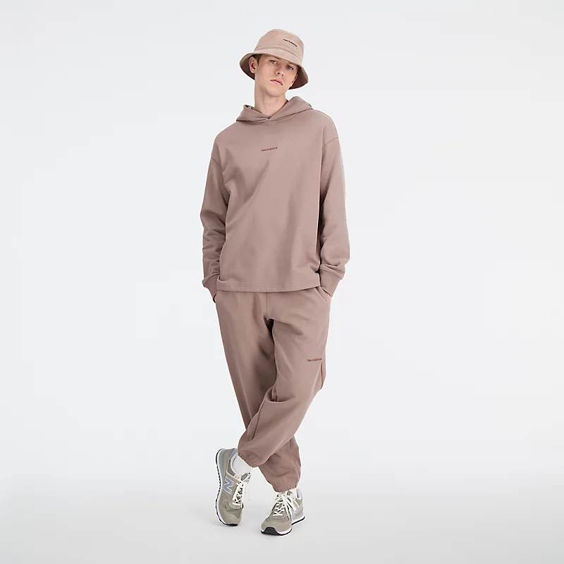 Męska sportowa bluza z polaru Linear Fleece - MUSHROOM