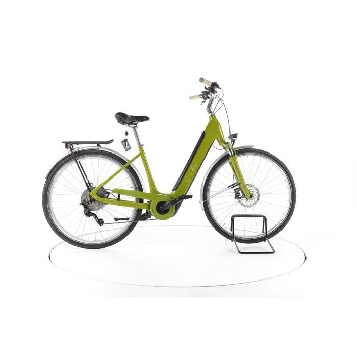 Bicicleta eléctrica - Cube Ella Ride Hybrid - verde - Bicicleta de trekking eléctrica - Bosch 500 Wh reacondicionada