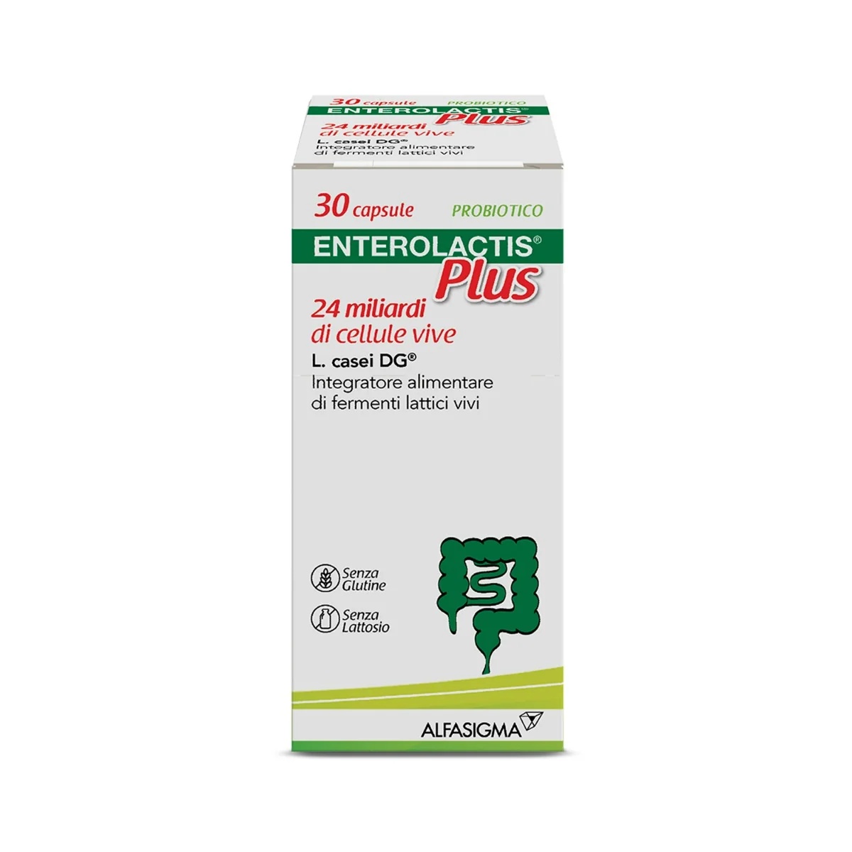 ENTEROLACTIS Enterolactis Plus 30 cápsulas Suplemento alimentar com fermentos lácteos