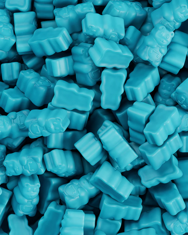 Suplemento alimentar SugarbearPRO® Hair Vitamins em formato de gomas para uma pele mais firme e cabelos bonitos.
