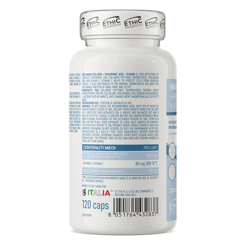 EthicSport morski kolagen + hialuronska kislina + vitamin C