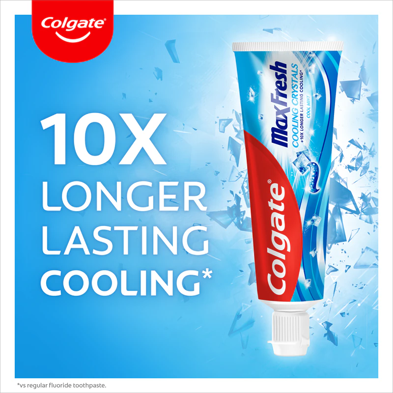 Creme dental clareador Colgate Max Fresh Cooling Crystals