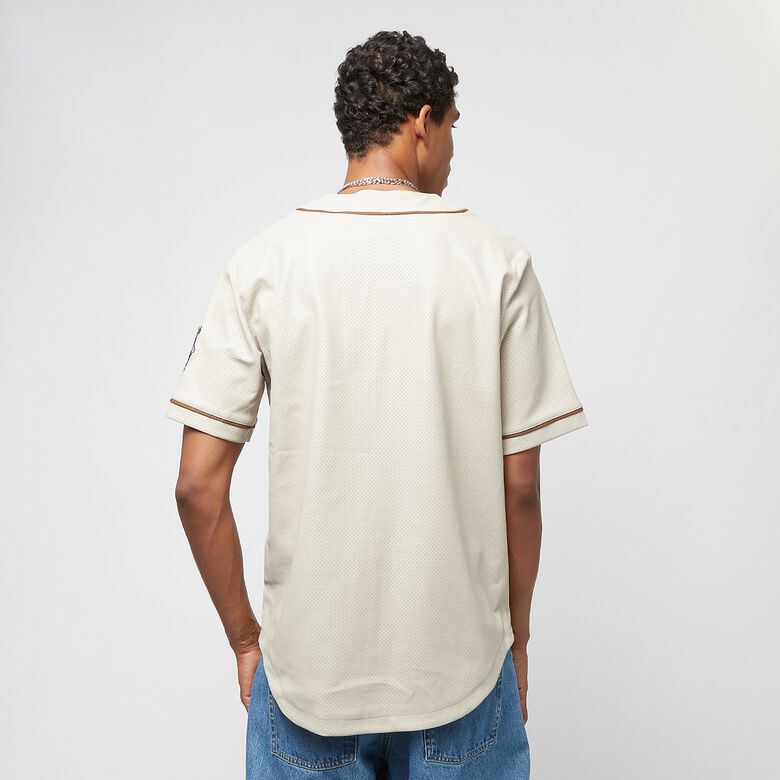 Leren honkbalshirt voor de universiteit