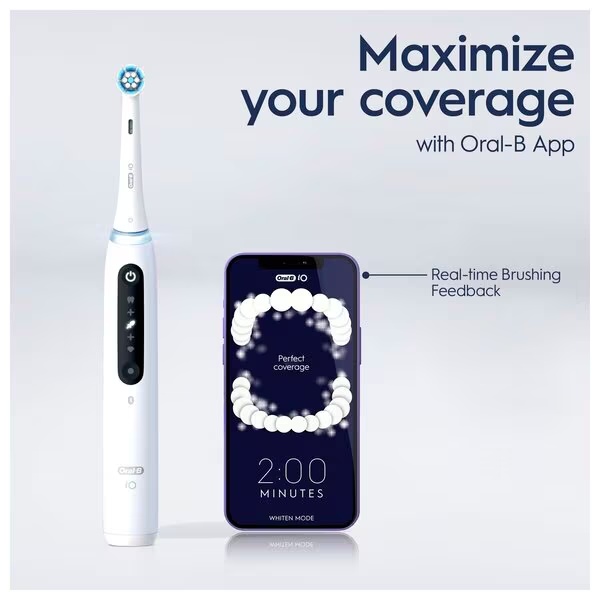 Električna zobna ščetka Oral-B iO 5 Quite White<br>bela