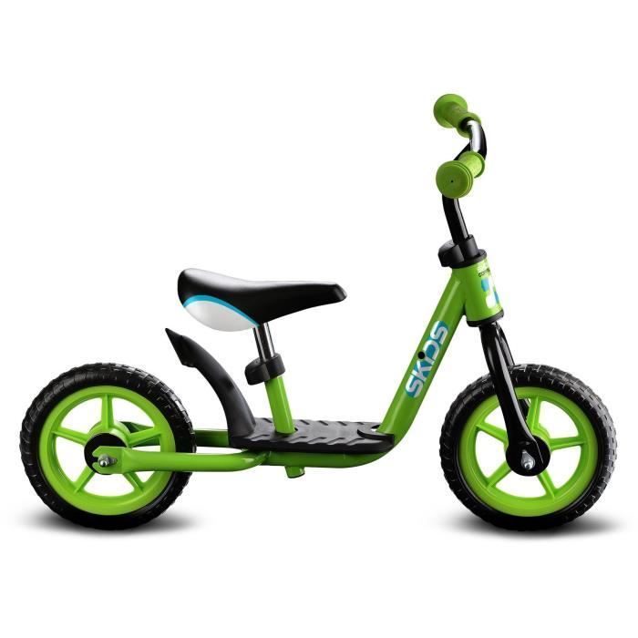 Loopfiets met voetsteunen - Groen - Slipcontrole