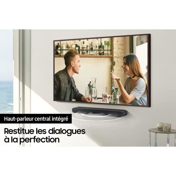 Barra de sonido SAMSUNG HW-S50B 3.0 - Diseño compacto - Subwoofer integrado - Bluetooth