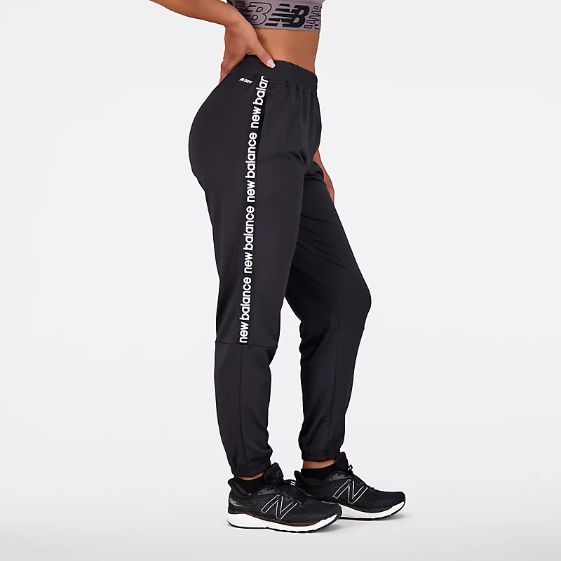 Pantaloni Relentless Terry pentru femei - NEGRI