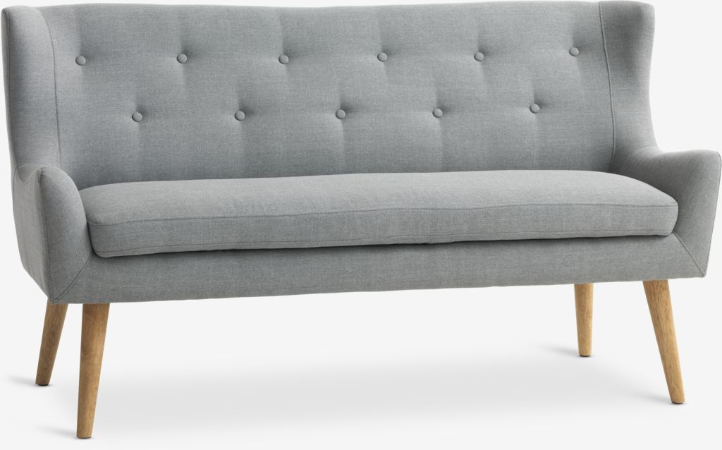 SVELVIK SVELVIK Sofa za 2 sedišta svetlo siva tkanina/nat