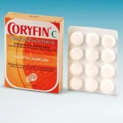 CORYFIN Coryfin C Voedingssupplement met suikervrije citrussnoepjes, 24 stuks