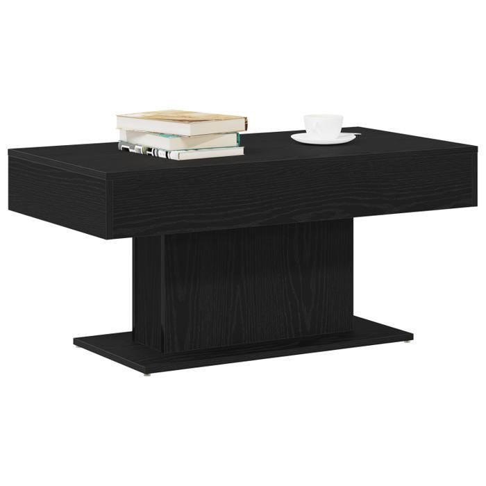 Salontafel - 96x50x45 cm - Samengesteld hout - Zwart - Chique en elegant